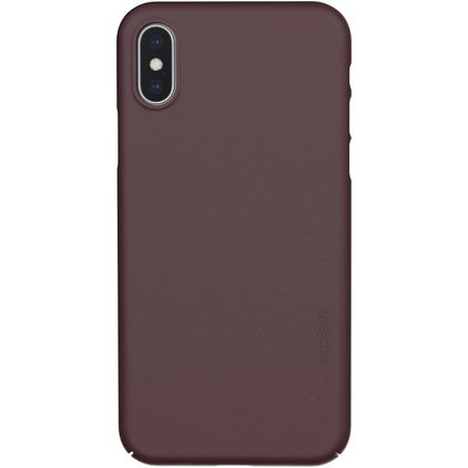 Nudient Thin Precise Coque iPhone XS Coque arrière Rigide - Sangria Red