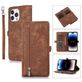 Mobigear Zipper Housse iPhone 14 Pro Etui Porte-Monnaie - Marron