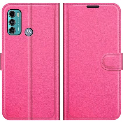 Mobigear Classic Housse Motorola Moto G60 Etui Porte-Monnaie - Magenta