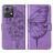 Mobigear Butterfly Housse Motorola Moto G84 Etui Porte-Monnaie - Violet