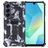 Mobigear Armor Stand Samsung Galaxy A16 Plastique rigide Coque arrière Antichoc avec béquille - Gris