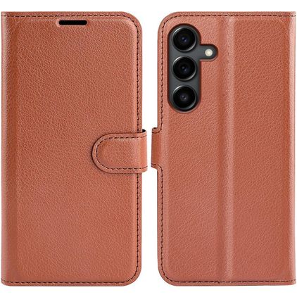 Mobigear Classic Housse Samsung Galaxy S25 FE Etui Porte-Monnaie - Marron