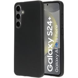Mobiparts Classic Coque Samsung Galaxy S24 Plus Coque arrière en TPU Souple - Matt Black