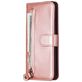 Mobigear Zipper Wallet Luxury Rose Gold Case Samsung Galaxy S20
