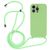 Mobigear Lanyard iPhone 14 Pro Max Coque avec cordon en Silicone - Vert