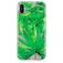 Mobigear Design Coque iPhone X Coque arrière en TPU Souple - Green Leaf