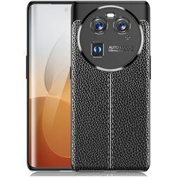 Mobigear Luxury Coque OPPO Find X6 Coque arrière en TPU Souple - Noir