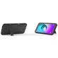 Mobigear Armor Stand Coque Samsung Galaxy J6 Plus Coque arrière Rigide Anti-Chocs avec Support Amovible - Noir