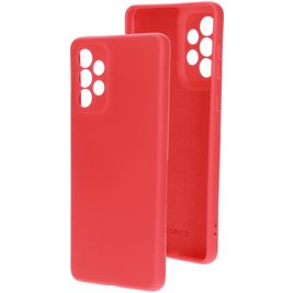 Mobiparts Coque Samsung Galaxy A73 Coque arrière en Silicone - Scarlet Red Mobiparts Coque Samsung Galaxy A73 Coque arrière en Silicone - Scarlet Red