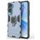 Mobigear Armor Ring Coque Honor 90 Lite Coque arrière Rigide Anti-Chocs avec Anneau-Support - Bleu Marin