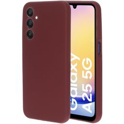 Mobiparts Coque Samsung Galaxy A25 Coque arrière en Silicone - Plum Red