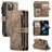 CaseMe C30 iPhone 13 Mini Étui Portefeuille - Marron