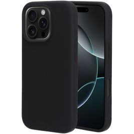 Mobiparts Coque iPhone 16 Pro Coque arrière en Silicone - Noir Mobiparts Coque iPhone 16 Pro Coque arrière en Silicone - Noir