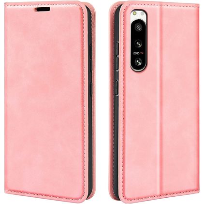 Mobigear Retro Slim Housse Sony Xperia 5 IV Etui Porte-Monnaie - Rose