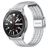 Mobigear Seven Bead Bracelet Acier pour Smartwatch Fermeture à pince - 20 mm - Argent