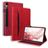 Mobigear Folio Coque Samsung Galaxy Tab S10 FE Plus Etui - Rouge