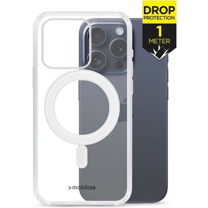 Mobilize Naked Protection Coque Transparente iPhone 13 Pro MagSafe Coque arrière Rigide - Transparent