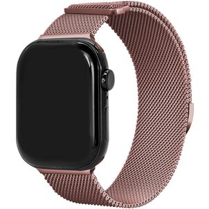Mobilize RVS Bracelet Milanais Apple Watch Fermeture magnétique - 42/41/40/38 mm - Rose
