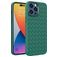 Mobigear Woven Coque iPhone 14 Pro Max Coque arrière en TPU Souple - Vert