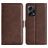 Mobigear Slim Magnet Housse Xiaomi Redmi Note 12 Pro Plus Etui Porte-Monnaie - Marron