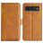 Mobigear Slim Magnet Housse Google Pixel 8a Etui Porte-Monnaie - Cognac