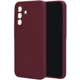 Mobiparts Coque Samsung Galaxy A36 Coque arrière en Silicone - Plum Red
