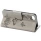 Mobigear Butterfly Housse iPhone SE (2020) Etui Porte-Monnaie - Gris