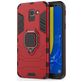 Mobigear Armor Ring Coque Samsung Galaxy J6 (2018) Coque arrière Rigide Anti-Chocs avec Anneau-Support - Rouge