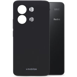 Mobilize Rubber Gelly Coque Xiaomi Redmi Note 13 4G Coque arrière en TPU Souple - Noir