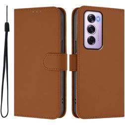 Mobigear Urban Wallet Housse OPPO Reno 12 Pro Etui Porte-Monnaie - Marron