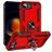 Mobigear Armor Ring Coque iPhone 16e Coque arrière Rigide Anti-Chocs avec Anneau-Support - Rouge