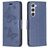 Mobigear Butterfly Housse Samsung Galaxy S23 Etui Porte-Monnaie - Bleu