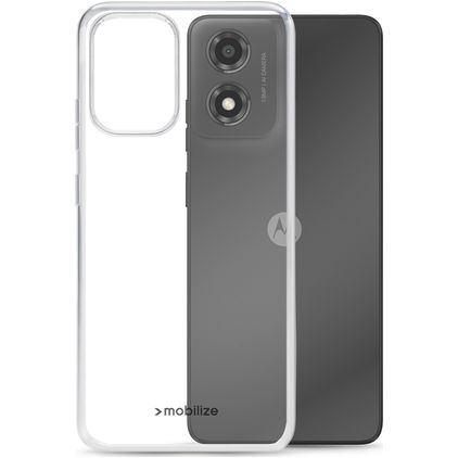 Mobilize Gelly Transparent Motorola Moto E14 TPU souple Coque arrière - Transparent