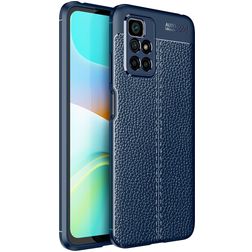 Mobigear Luxury Coque Xiaomi Redmi 10 4G Coque arrière en TPU Souple - Bleu