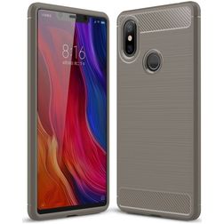 Mobigear Brushed Slim Coque Xiaomi Mi 8 SE Coque arrière en TPU Souple - Gris