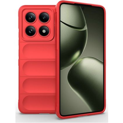 Mobigear Bumpy Coque Xiaomi 14T Coque arrière en TPU Souple - Rouge