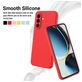 Mobigear Rubber Touch Coque Samsung Galaxy A56 Coque arrière en Silicone - Rouge