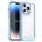 Mobigear Crystal Coque iPhone 15 Pro Coque arrière Rigide - Transparent / Bleu