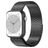 Mobigear London Bracelet Acier Apple Watch Fermeture magnétique - 42/41/40/38 mm - Noir