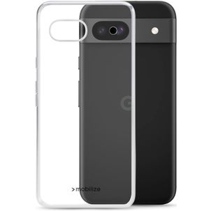 Mobilize Gelly Coque Transparente Google Pixel 8a Coque arrière en TPU Souple - Transparent