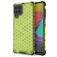 Mobigear Honeycomb Coque Samsung Galaxy M53 Coque arrière Rigide Anti-Chocs - Vert