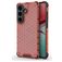Mobigear Honeycomb Coque Samsung Galaxy S26 Coque arrière Rigide Anti-Chocs - Rouge