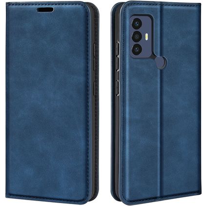 Mobigear Retro Slim Housse TCL 305 Etui Porte-Monnaie - Dark Blue