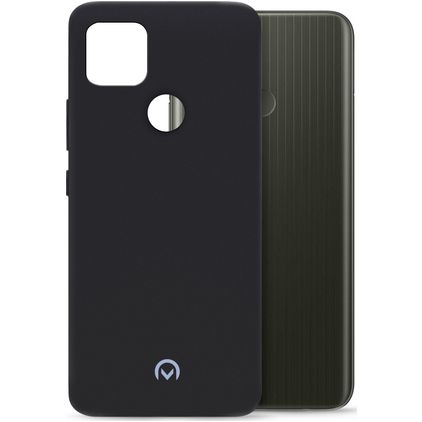 Mobilize Rubber Gelly Coque Realme C25Y Coque arrière en TPU Souple - Matt Black