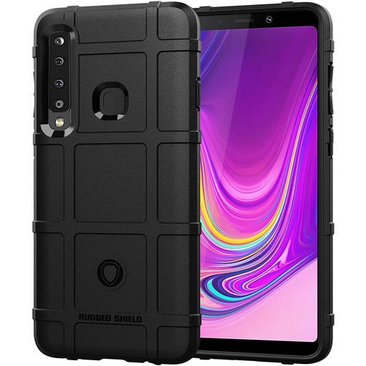 Mobigear Rugged Shield Coque Samsung Galaxy A9 (2018) Coque arrière en TPU Souple Anti-Chocs - Noir