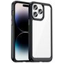 Mobigear Crystal Coque iPhone 14 Pro Coque arrière Rigide - Transparent / Noir