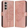 Mobigear Butterfly Housse Samsung Galaxy Z Fold 6 Etui Porte-Monnaie - Rose doré