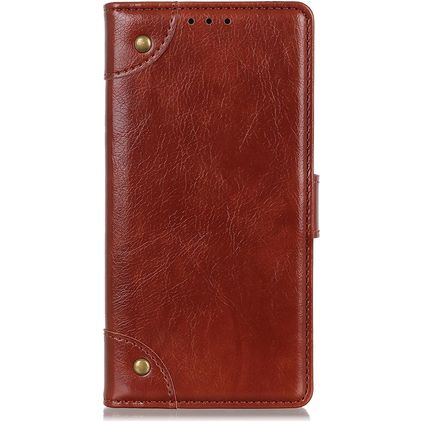 Mobigear Ranch Housse OPPO Reno 4 Etui Porte-Monnaie - Marron