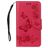 Mobigear Butterfly Housse Samsung Galaxy A8 (2018) Etui Porte-Monnaie - Rouge