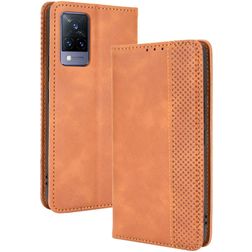Mobigear Sensation Housse Vivo V21 Etui Porte-Monnaie - Marron